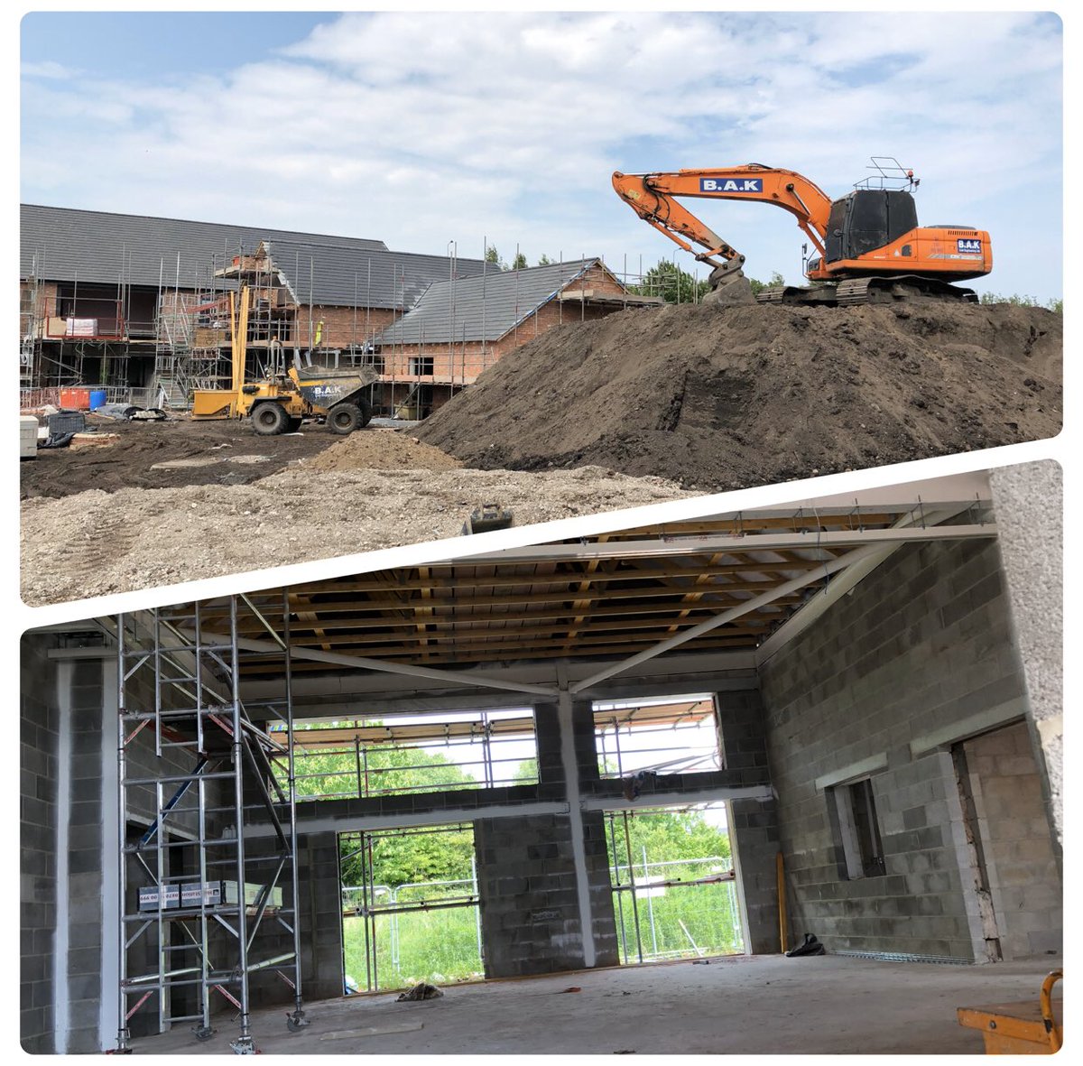 How time flies... who remembers when the build of Broadheath Community Hall began? #ThrowbackThursday #VillageHallsWeek #TBT #TBThursday