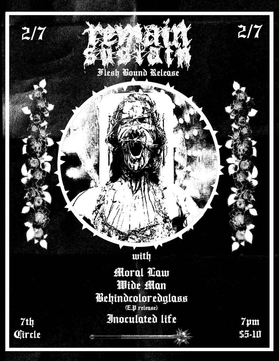 InoculatedLife's tweet image. NEXT SHOWS AT 7TH
BE THERE 👺