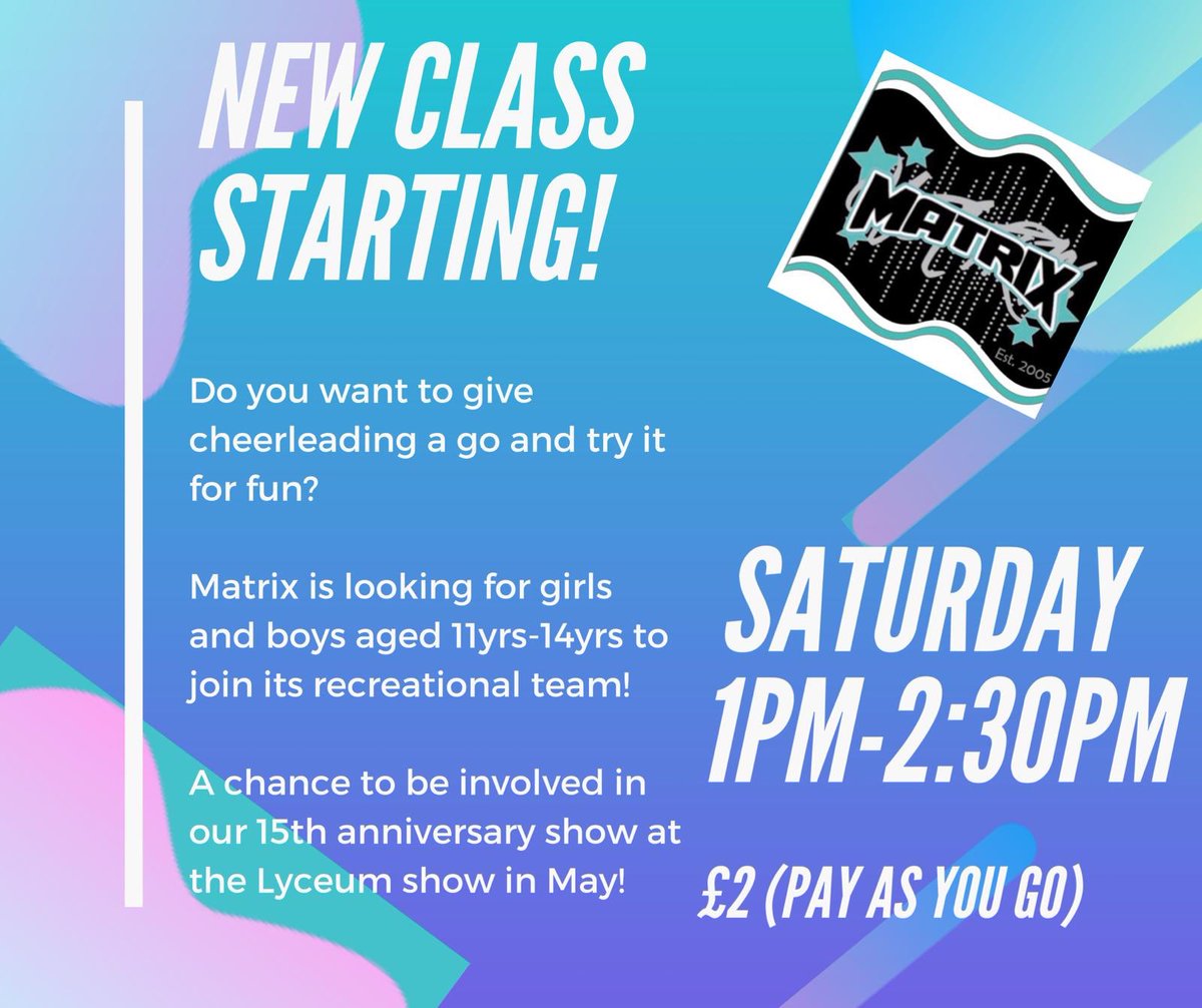 New class starting in #Crewe