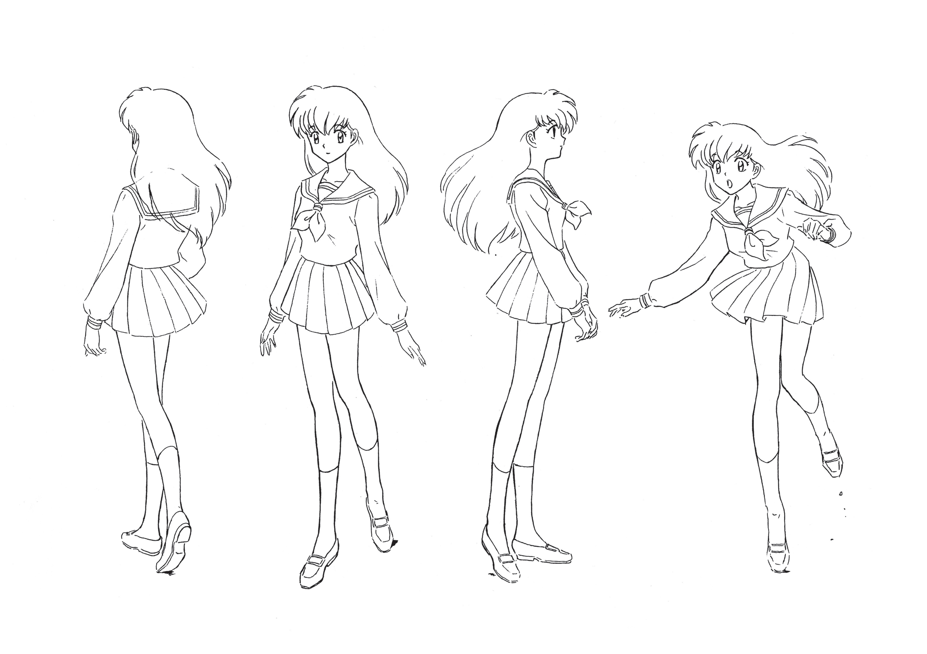 Setteidreams Settei From Inuyasha Inuyasha 戦国お伽草子犬夜叉 犬夜叉 Sunrise 設定資料集 設定 Kagome Settei Modelsheet Anime Characterdesign Conceptart Animation Isekai Charactersheet Lineart Art Rumikotakahashi Isekai