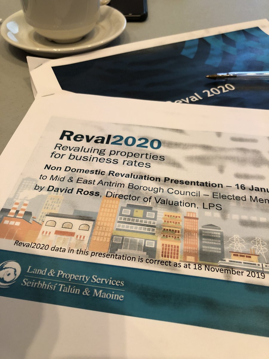 eugenereid's tweet photo. Attending meeting with representatives of @dptfinance discussing #reval2020 Reval2020 revaluing properties for business rates. Doing everything we can to ensure our business people can drive our local economy and remain economically competitive!! #business https://t.co/smb9P9u427
