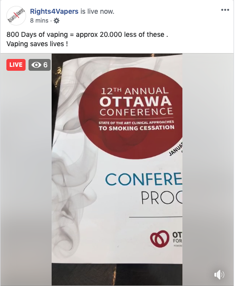 rights4vapers's tweet photo. Check out our Facebook page (https://t.co/TJp4kYvSHR) for a live video from Ottawa. #free2vape https://t.co/KSqTu95puC