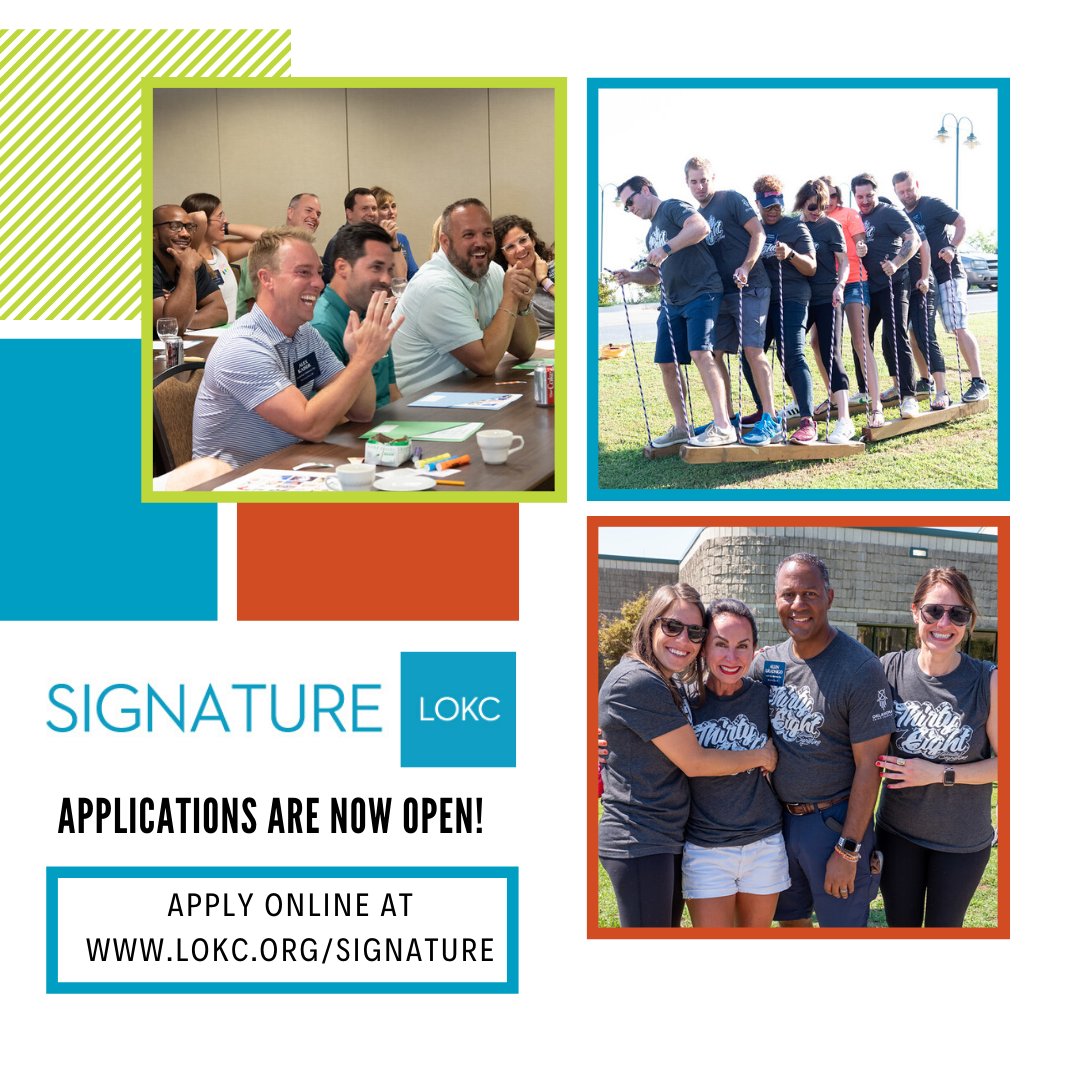 LeadOKC's tweet photo. Applications for the LOKC Signature Class 39 are now open on our website until April 3rd. Apply today to help strengthen our community. For more information go to https://t.co/wxDEdWFWzL. https://t.co/wnGArVHkFu