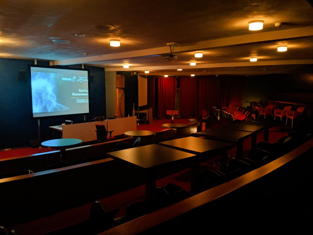 AllartKnoop's tweet photo. Mijn derde @AuDidakt REM-scholing gaat snel van start in deze gezellige ondergrondse zaal in Meppel #realearmeasurements https://t.co/71mjKIpv2H