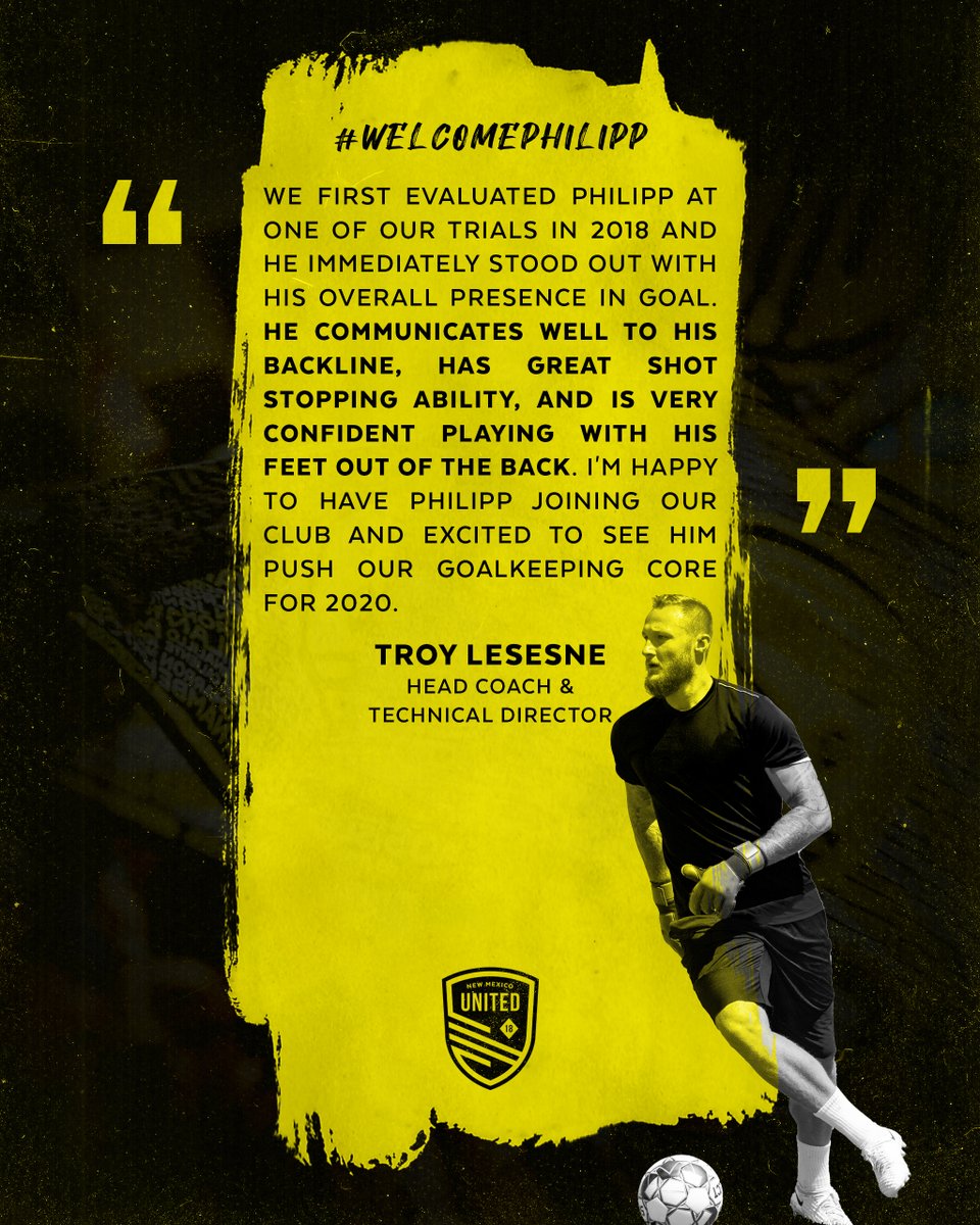 NewMexicoUTD's tweet photo. Here's Coach's take on Philipp!
#NMUnited #SomosUnidos #WeAreUnited https://t.co/Sht2vLJY4z
