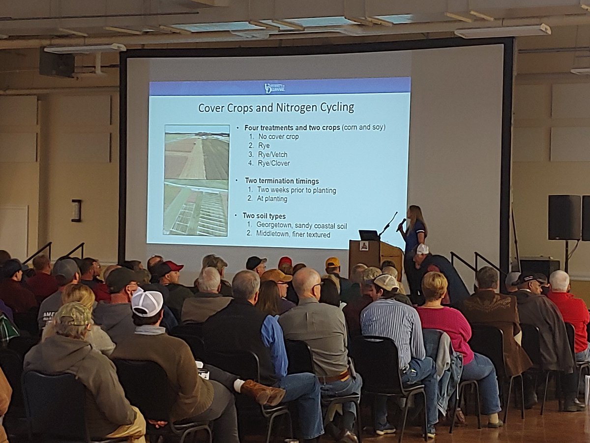 Soil_gal's tweet photo. At #DEAgWeek watching @farm_her present on her research! Great job! https://t.co/jaXScq2ple