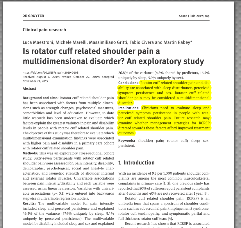 PhysioMeScience's tweet photo. Is rotator cuff related shoulder pain a multidimensional disorder? An exploratory study

👀👀👇👇👉

https://t.co/t7O9lPGSS9 https://t.co/kWFrj9TwPv