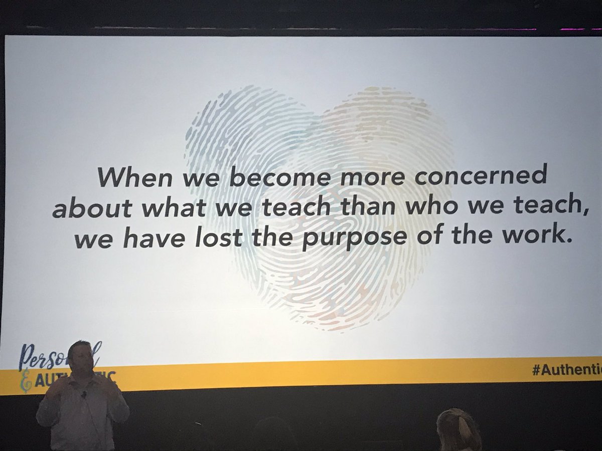 Couldn’t agree more! #AuthenticEDU