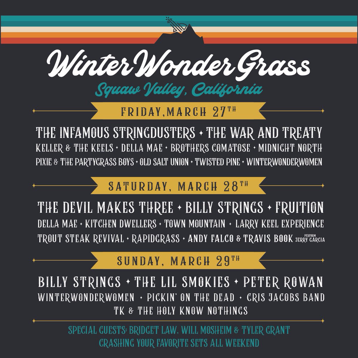 California, presenting your 2020 by-day schedule! Reminder that ticket prices increase next Thursday, plus we’ll drop those single day tickets for you!