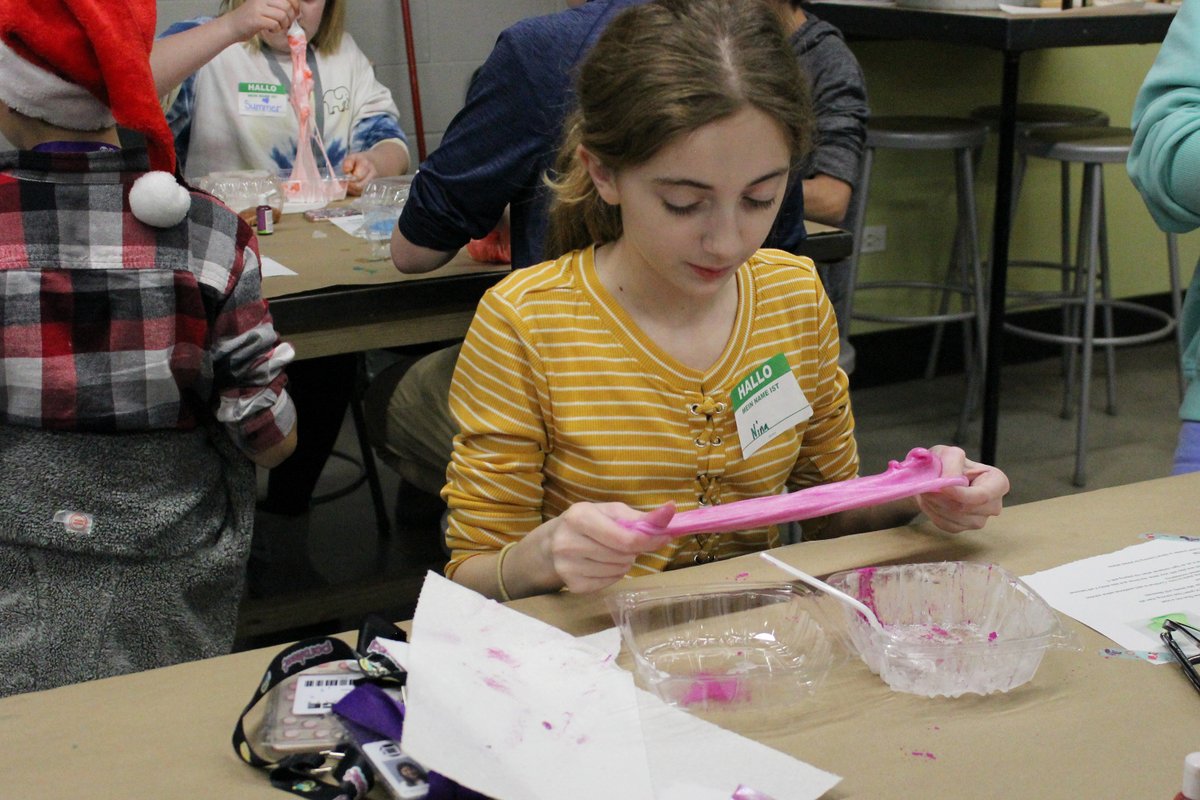 TheBridgeTC's tweet image. In the #ArtStudio students had a slime-tastic experience creating their own #slime. Check out some of our other #ArtPrograms coming up this semester at #TheBridge.  #TeenCenter #TeensOnly #FreePrograms #DIY