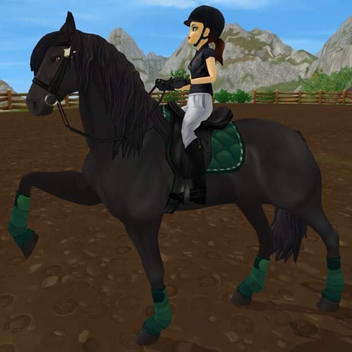 It is now my favorite 😍#tuxedomask #sso @StarStable #andalusianhorse