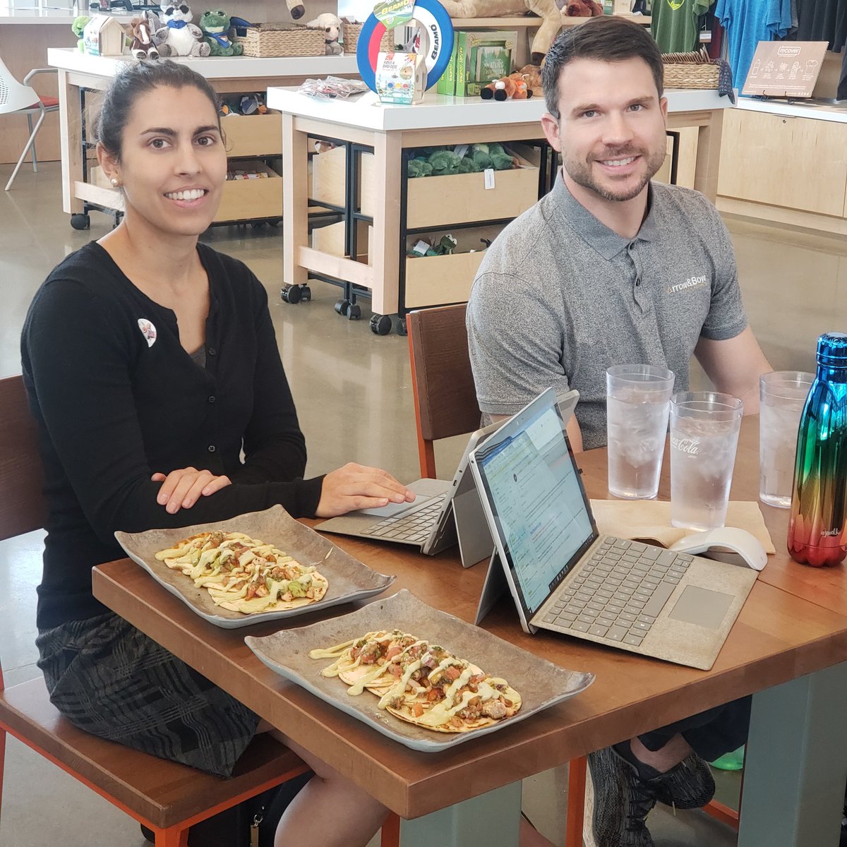 Look who stopped by to join the nature inspired workday. <a href="/InsingaCarla/">Carla Insinga</a> &amp; <a href="/JasonLeventis/">Jason Leventis</a>.

Let the #ABWealth #strategicplanning commence.