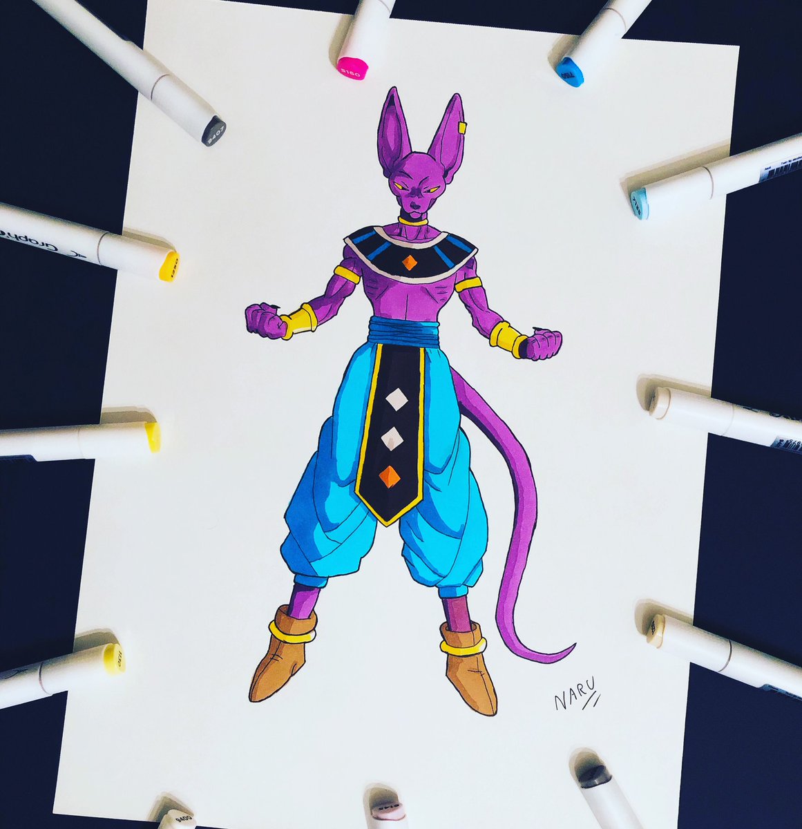 mathieuempire's tweet photo. La destruction est indissociable de la construction. Pensez à rejoindre le discord. #beerus #dbzdraw #dbs #dbsdrawing #drawing #draw #art #dessin #dessinateur #arts #mangadrawing #mangas #beerusdrawing #animedrawing https://t.co/t9j6e5wL5h