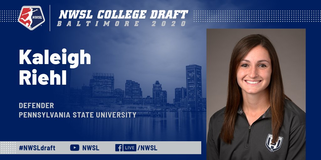 NWSL's tweet image. Riehl talk for @SkyBlueFC.

With the 11th overall selection, the club selects Kaleigh Riehl. 

#NWSLDraft
