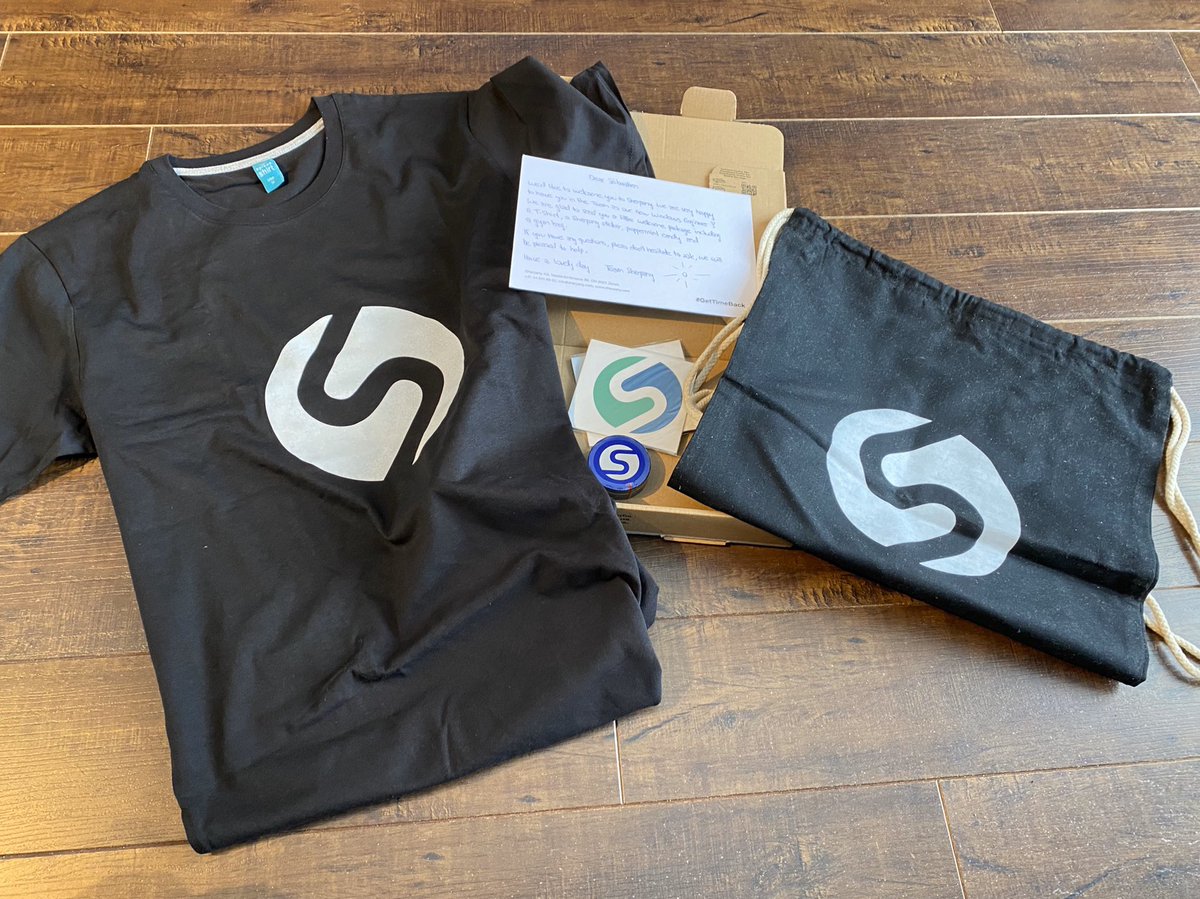 archiecoder's tweet image. Nice gesture from my new employer @sherpany for sending me a welcome kit and a handwritten card.

Thank you!

#uwpdev