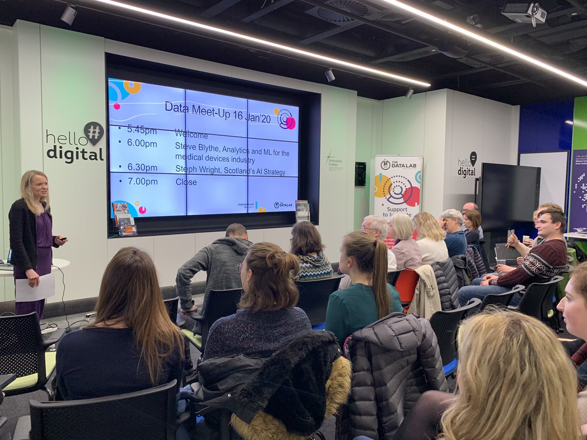 elmosmoe's tweet photo. Great turnout at the second Highlands Data Meet-up tonight at #hellodigital An Lochran @HIEdigital @ThinkUHI @DataLabScotland https://t.co/ZyeHBMJJ1i