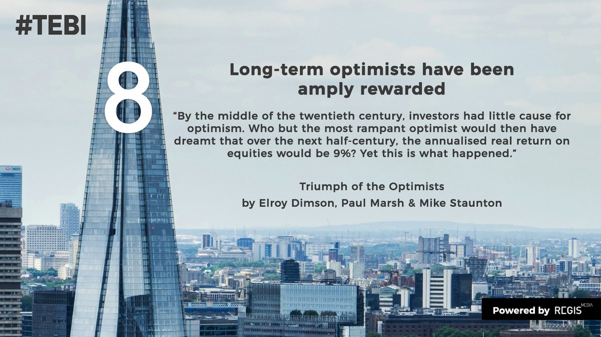 RobinJPowell's tweet photo. Eight lessons to learn from market history
Lesson 8: Investors suffered huge drawdowns in the 20th century, but were amply rewarded for being patient
#TriumphoftheOptimists #Investing #FinancialHistory https://t.co/oZ4XTksUHn https://t.co/HPVNplGqGU