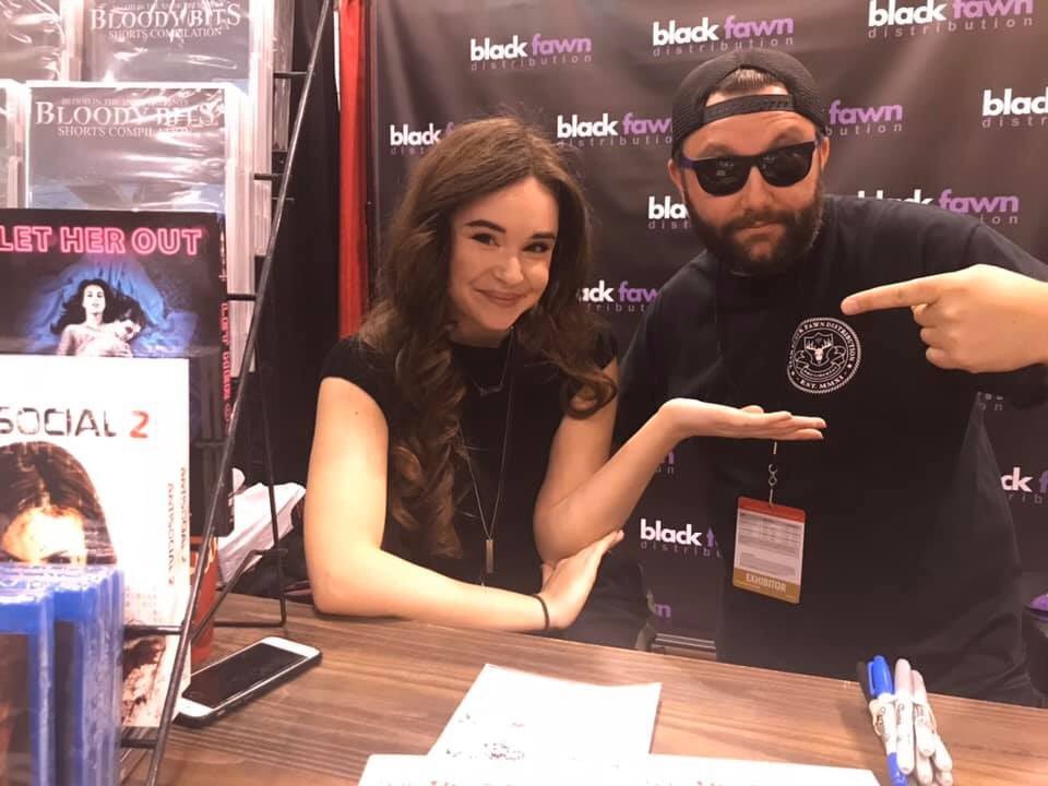 Flashback Friday to the incredible Josette from ANTISOCIAL 2 stopping by the Black Fawn Booth at FAN EXPO 2018 #FlashbackFriday