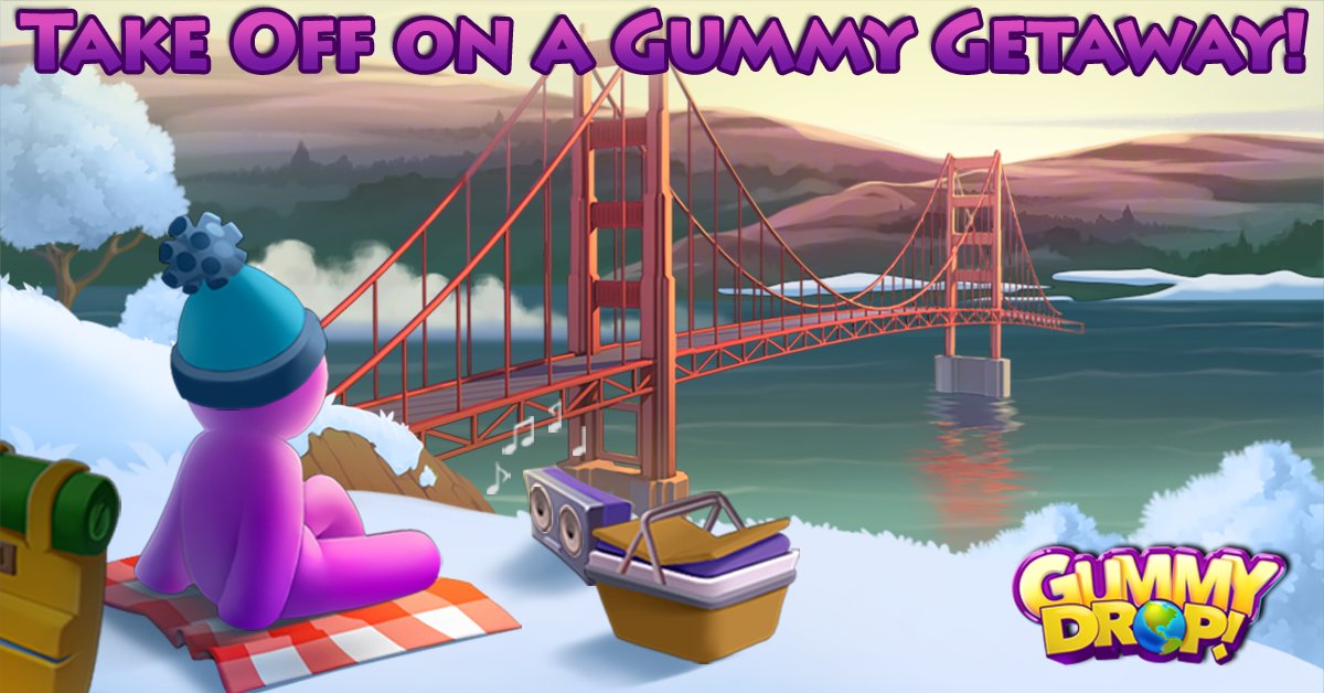 GummyDrop's tweet photo. Pack your bags for a wintry Gummy Getaway! ❄️

Play Now -- https://t.co/dEMIu0Hu18 https://t.co/RJsNnwcGZj