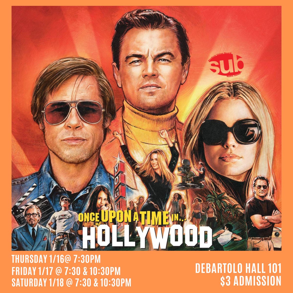 SUB MOVIE IS BACK !! 

Come to Debart 101 tonight @ 7:30 or tomorrow and Saturday @7:30/10:30 !!

See you there 👀