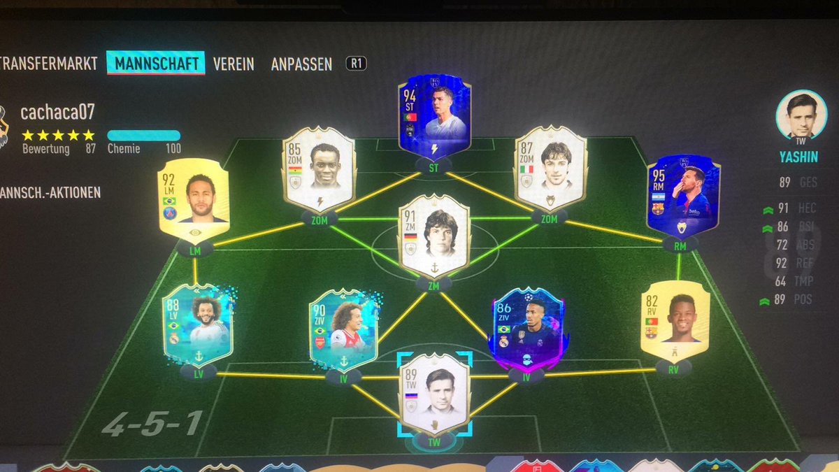 cachaca_07's tweet photo. Team fรผr WL
#fut #FUTChamps #FUTChampions #fifa #fifa20 #fifamobile #FIFA2020 #fifa20coins #FUT #futdraft #futsquad #team https://t.co/R1bRqlFPBC