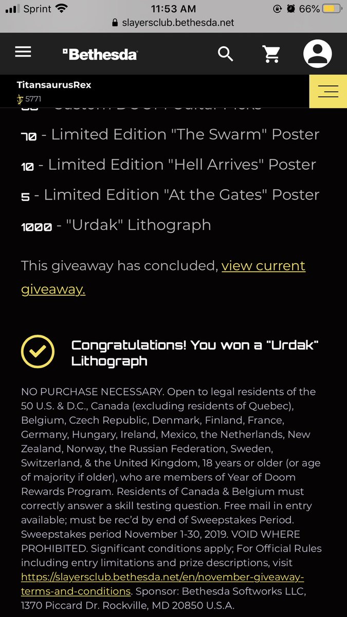 117Zombies117's tweet photo. Well Morning everyone I got alil surprise this morning seeing my cousin account winning the November give away for Bethesda XD and it’s Cooool https://t.co/sxSvVbS2kV