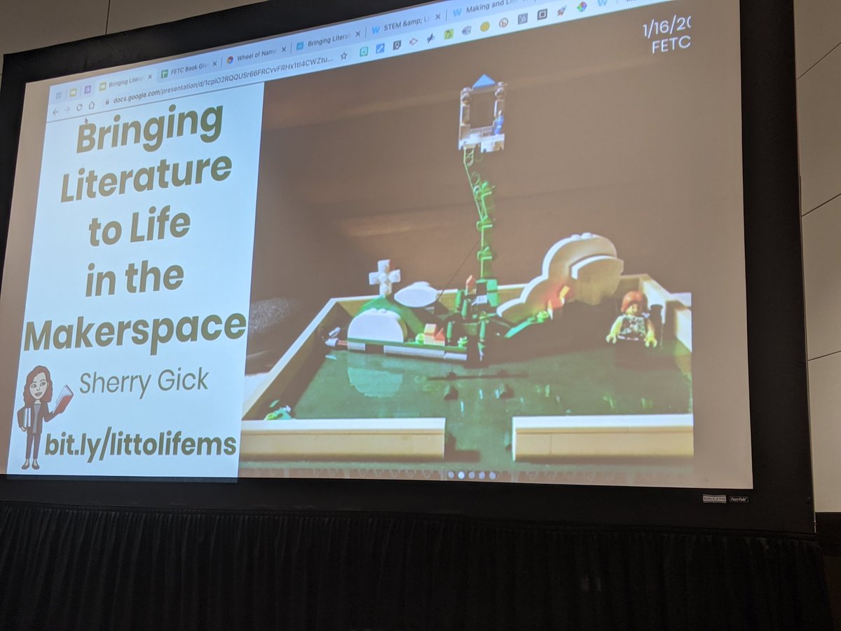 Next up: Bringing Literature to Life in the Makerspace with @sherryngick Pretty dang excited about this one! #FETC #FlyCloser #MakingMakers @JNPSD1