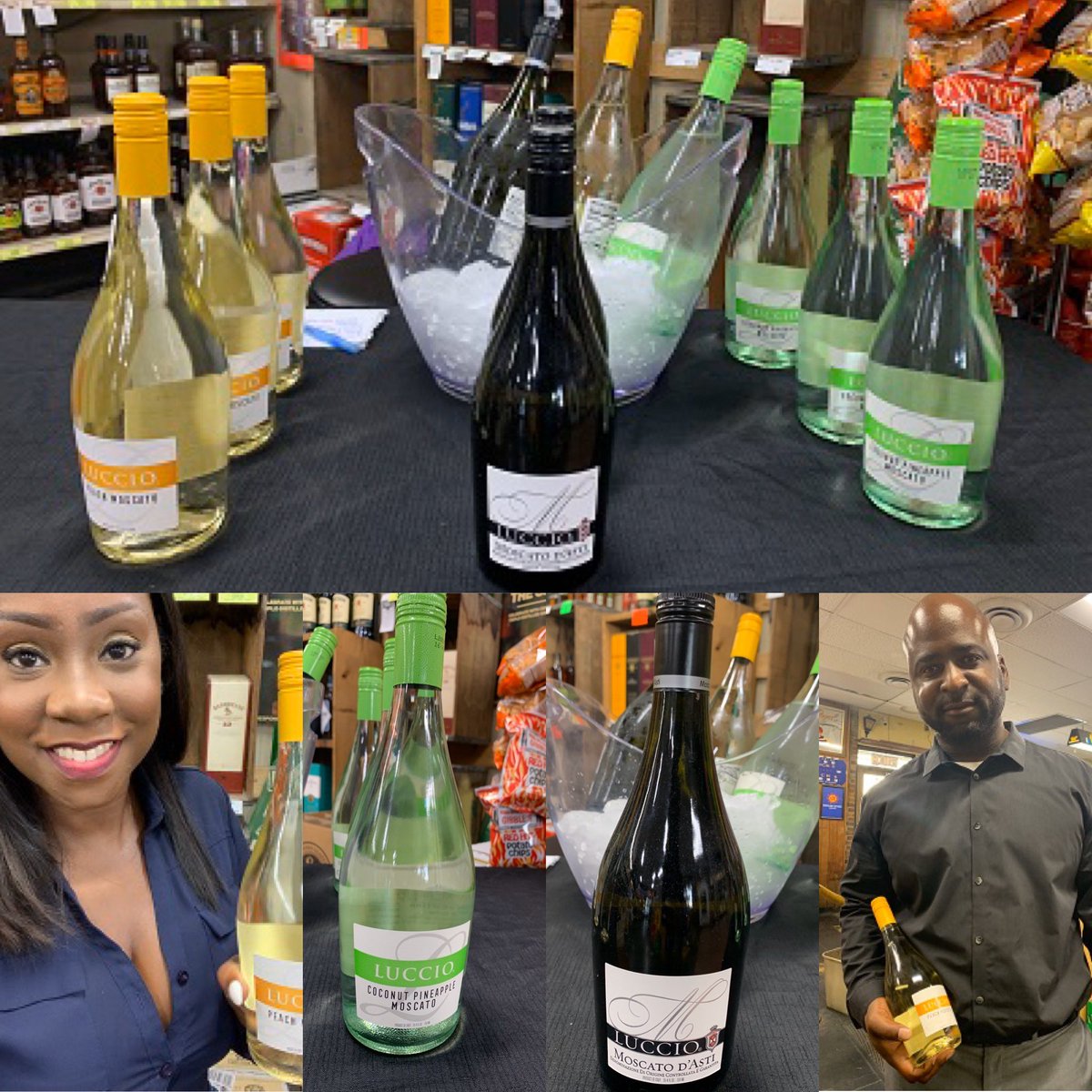 MsEmHenry's tweet image. ThirstyThursday with #LuccioWine! I had the pleasure of sharing the delicious
Moscato D'Asti, Peach Moscato and Coconut Pineapple Moscato varietals or this semi sweet Italian wine with new friends! Perfect when you’re taking things lite. 21 &amp;amp; Over Only. Please enjoy responsibly.
