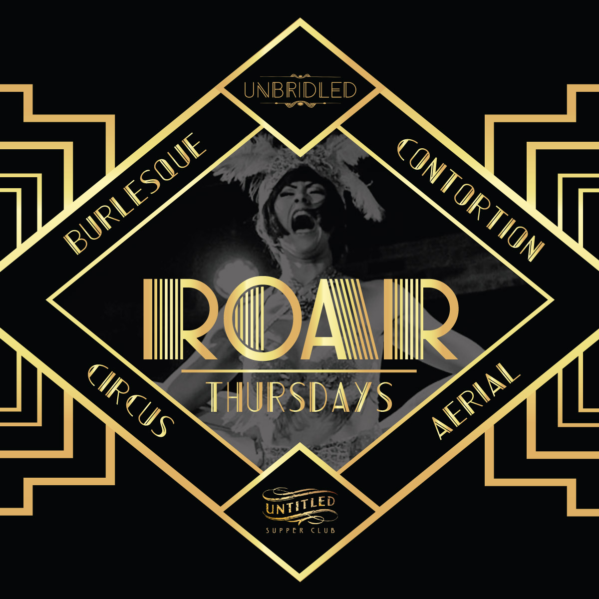 Tonight is sure to be a rip-roaring good time! Join us every Thursday at Untitled. Show starts at 9pm. Admission is complimentary but reservations are highly suggested. Dinner reservations: 312.880.1511 / VIP experience: VIP@Untitled111.com