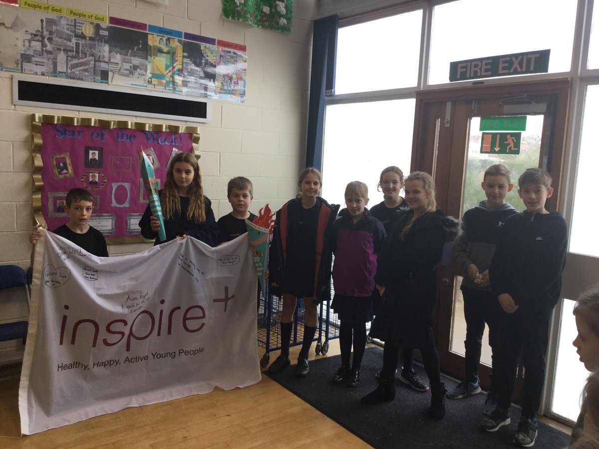 StSebastiansPr1's tweet photo. Our bronze young ambassadors have received the pledge, torch and flag from Allington on the Inspire+ legacy tour #inspireplus #Olympics #Paralympics https://t.co/OLzMiekumS