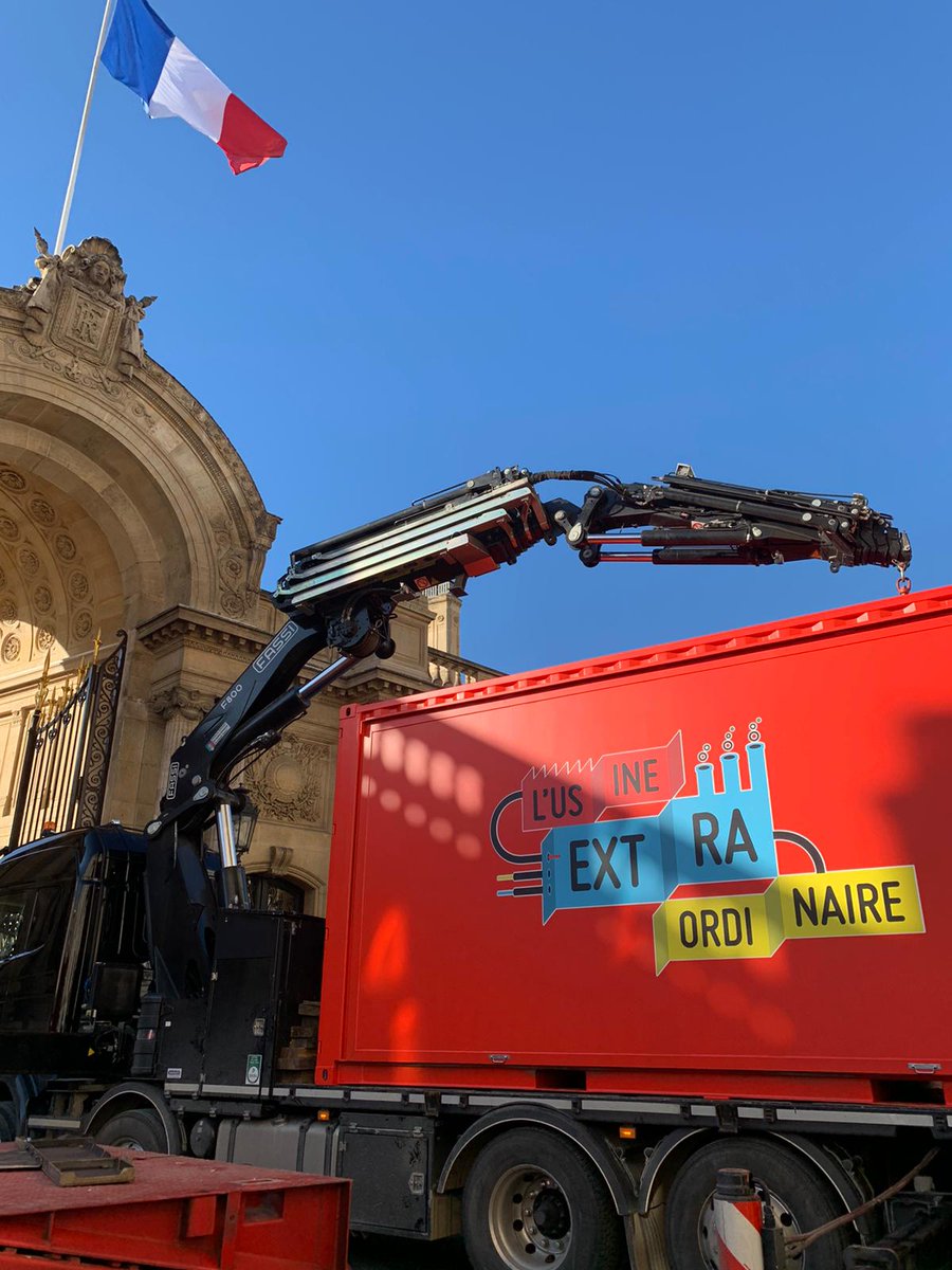 Construire une usine à L'Élysée en deux jours, nouvelle mission de <a href="/HOPSCOTCHgroupe/">HOPSCOTCH Groupe</a> avec <a href="/usineextra/">L'Usine Extraordinaire</a> . Ça va rentrer!!! #quandonarriveenville #eventprofs