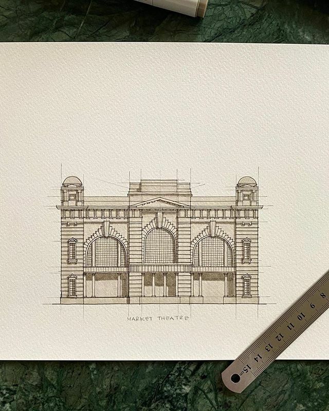 We’ve long been fans of <a href="/blankinkdesign/">Blank Ink Design</a>’s architectural drawings.  Beautiful artworks that capture the essences of the city’s diverse architectural landscape. We just spotted a few framed collections at @indabahotel Artist Shaun Gaylard has now set himself the task of drawin…