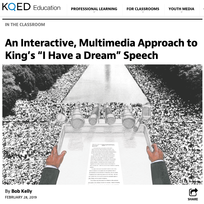 MrKellyIII's tweet photo. As we approach Martin Luther King's holiday, a blog post I wrote last year for @KQEDedspace with engaging resource from @mlk_institute &amp; other resources that will help teachers teach King's "I Have a Dream" speech &amp; March on Washington of 1963 https://t.co/57aGT0l08t
Have fun! https://t.co/sUwZaTJ97M
