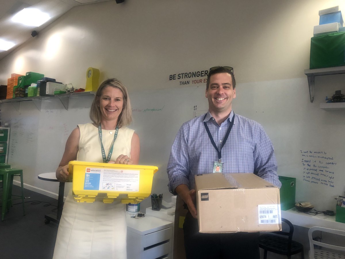 KellyPared's tweet image. Oh my, oh my, it has arrived! #legoeducation Welcome Spike Prime to #PCMiddleSchool!