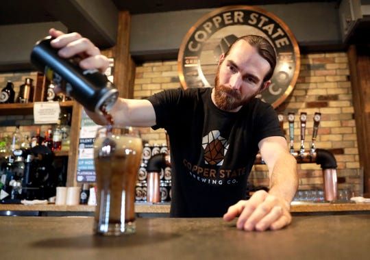 yelpgreenbay's tweet photo. Copper State Brewing releases cans of chocolate coffee peanut butter nitro porter https://t.co/mZuyAtkklU via @gbpressgazette https://t.co/pDhPV7l4fL