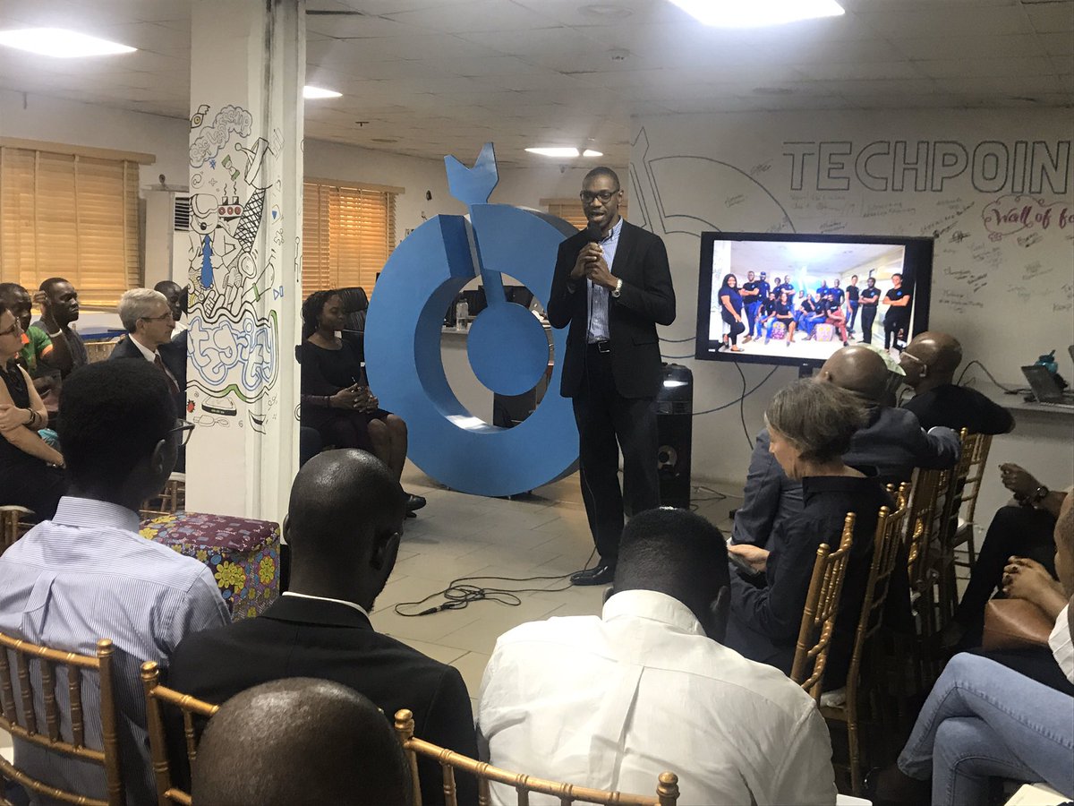 Next is the presentation by @Okojietosin — Senior Director, FP&amp;A, Africa <a href="/Andela/">Andela</a> and <a href="/Yale/">Yale University</a> alumnus — on “The potential of talents in Africa” #YaleinNigeria #YaleinAfrica