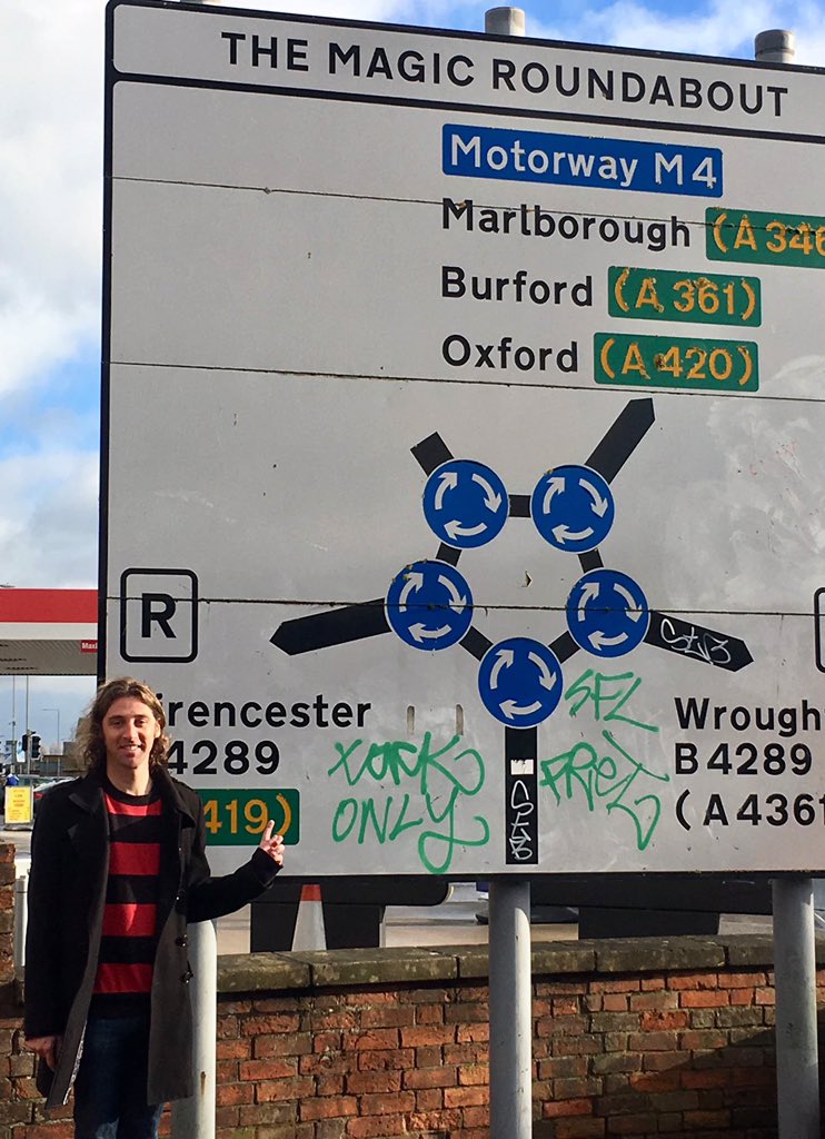 Bristol, Bath, Swindon (The Magic Roundabout haha) and odds &amp; sods. Brighton tonight at Brunswick Pub!!!