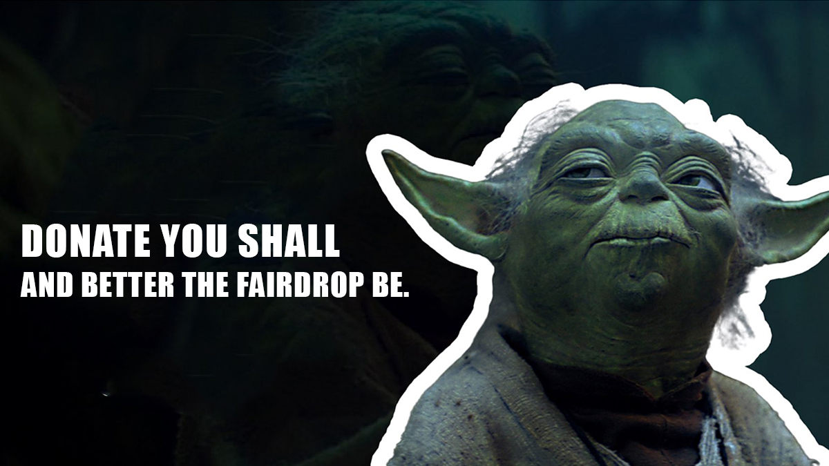 DataFundProject's tweet image. Privacy is not lost, we just need the tools to take it back.
Help us fund further development of #Fairdrop through our #GitcoinGrant campaign.
🗝 Your keys, your data. 🗝
See the campaign: bit.ly/2TAsXpT
Donors of >100 DAI will receive our special, limited T-Shirt.