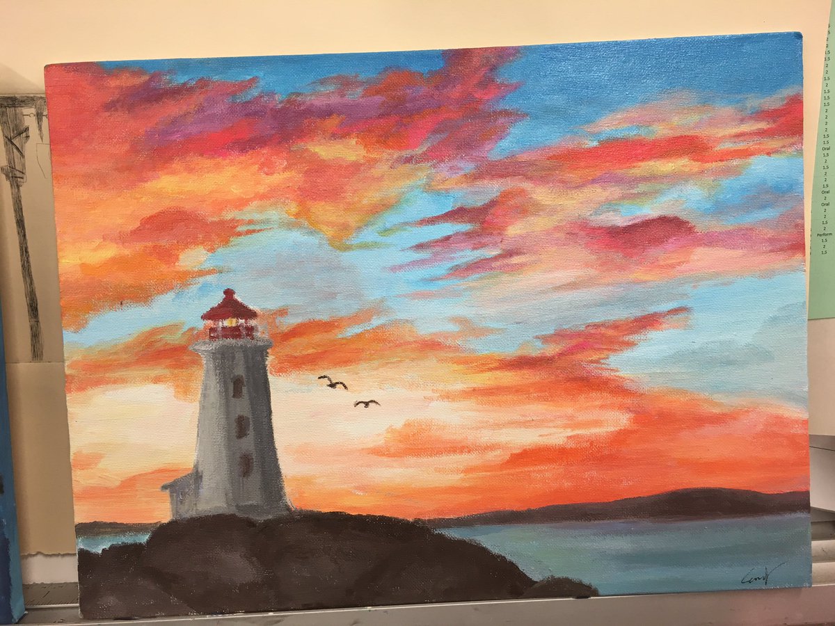 RHHSshowcase's tweet photo. Ok, promise... last post of these grade 9 Acrylic Landscapes https://t.co/PYWRe4ie2J