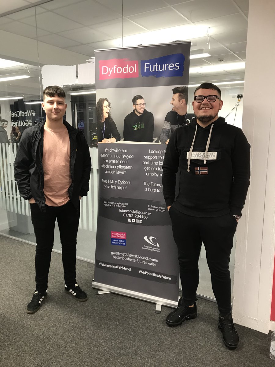 SwanseaBJBF's tweet photo. Guess who popped in to the hubs today? 🤩

Last year's Academy students Adam and Calvin dropped in whilst waiting for some exam results! 🎓

Great to see you both and best of luck! 🤞

@GowerCollegeSwa

#MyPotentialMyFuture #FuturesAcademy #Graduates https://t.co/QDuWLqbX3u