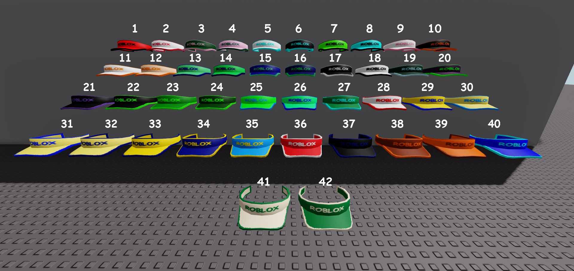 Plantchampion On Twitter Roblox Still Hasn T Made A 2020 Roblox Visor So I Made Some Textures For A Possible Roblox Visor Most Of These Color Schemes Were Requested By The Plantstudiosrbx Community - roblox visor texture roblox