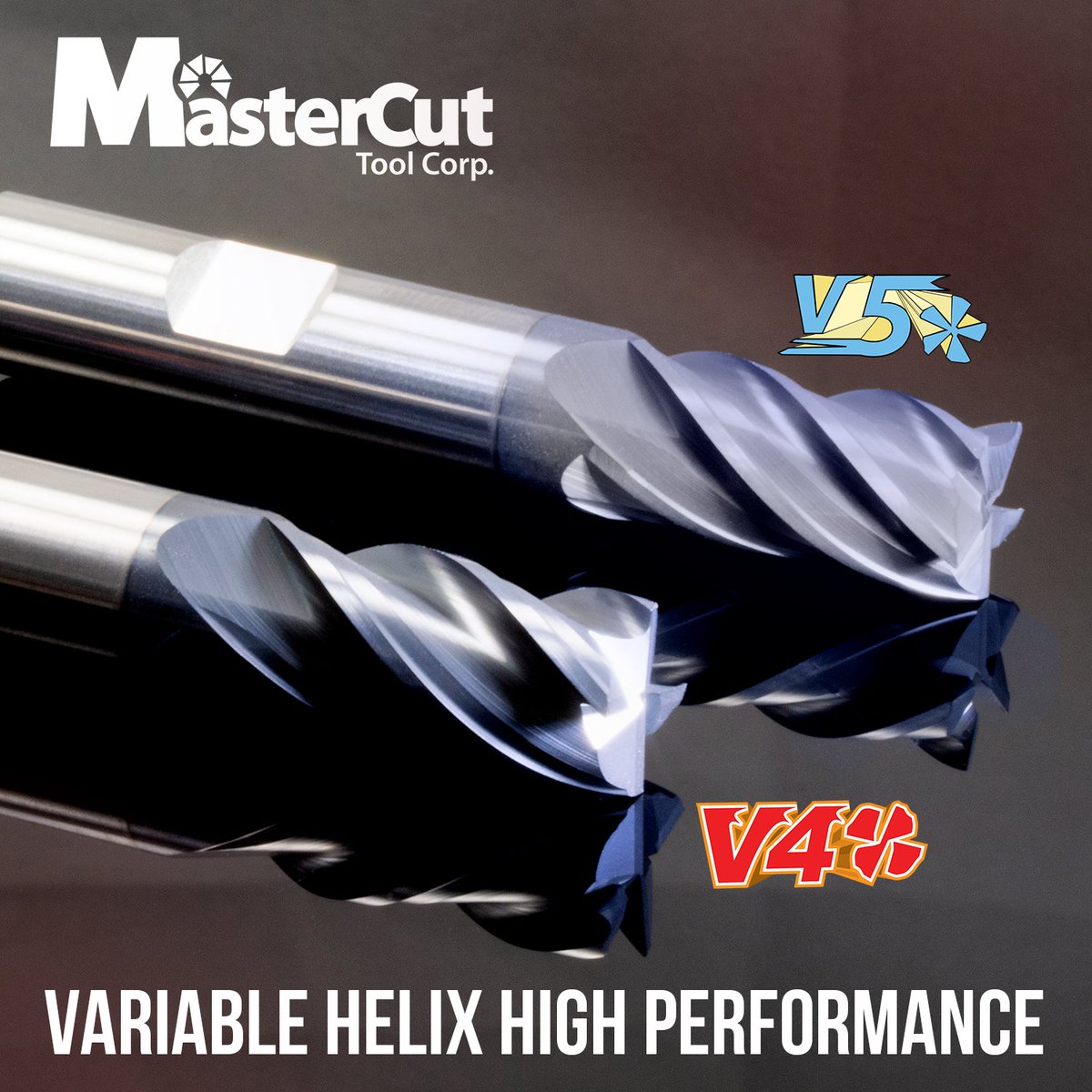 MastercutTool's tweet photo. Mastercut Tool’s V4 and V5 High Performance Endmills lead the way in defending against harmful machining harmonics. Longer life, more metal removed, improved finishes!
#mastercuttool #madeinUSA #V4 #V5 #endmills https://t.co/BZn1rI37GU