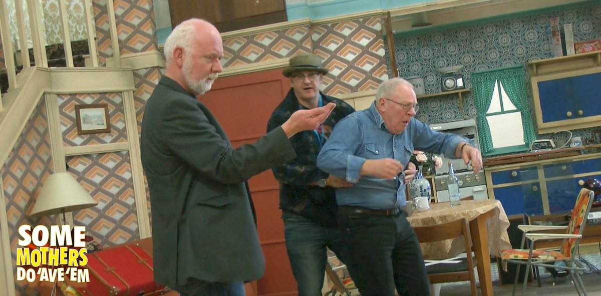 somemothersuk's tweet photo. They are busy rehearsing the chaos that is Some Mothers Do 'Ave 'Em. Due to popular public demand he's back on tour this year

Check out the dates: https://t.co/1EqSBCYGoD https://t.co/dt4ajFEulr