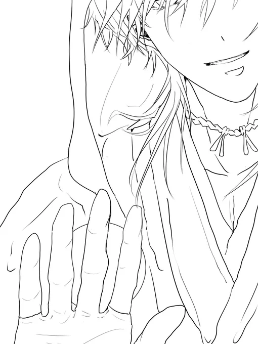 あ、ちなみに背景のフリー素材というのは写真の方です、お借りしてます。1、2枚目は描いた
因みに線画の時はお目目あったけど画面的に蛇足かなとなってしまって消してしまったこれも結構気に入ってる 