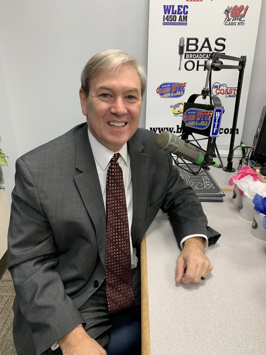 SenecaCountyOH's tweet photo. Commissioner Shayne Thomas in the WTTF studio this morning for the County Corner segment. If you missed this morning’s 2019 year in review show, be sure to follow our social media pages for a link soon! https://t.co/Mzr9Ximeqi