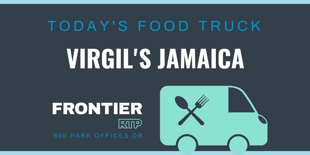 FrontierRTP's tweet photo. 🇯🇲 @VirgilsJamaica is serving us lunch from 11:30AM-1:30PM! Don't miss it! https://t.co/qQaHAAowcY https://t.co/CFmwIUig7S