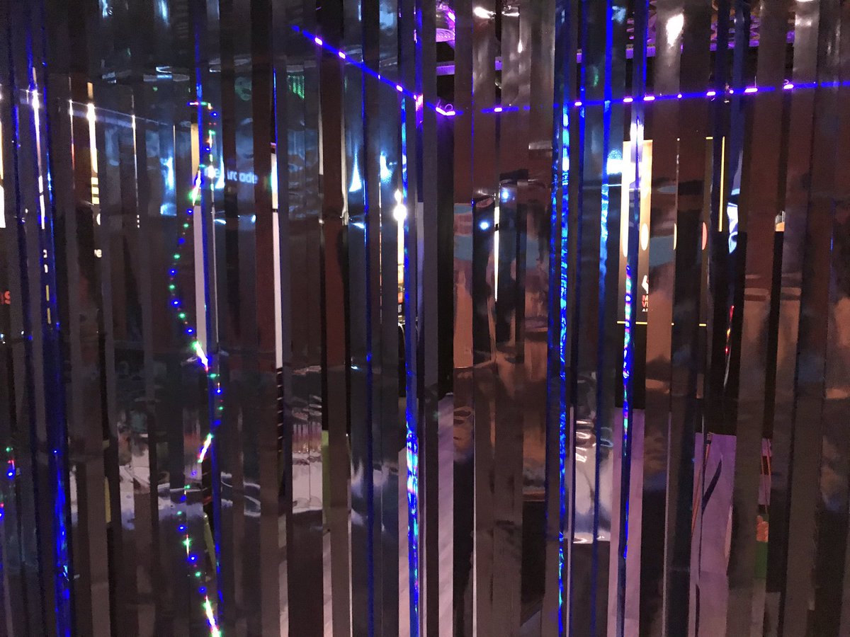 unfoldingtheatr's tweet photo. Lush to be at Grangetown United with #MultiverseArcade.
Step through the glitter curtain! https://t.co/qMdrhl6we8