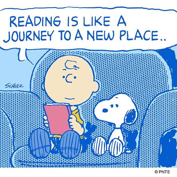 Snoopy's tweet photo. Escaping reality with a good book. https://t.co/9X9zFg7U7D
