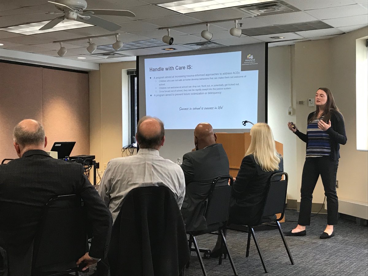 MarylandGOCCP's tweet photo. (1/2) Working for #ASaferMD: Wednesday, @MarylandGOCCP presented to @BeforeIts2Late State Partner Briefing. Kelly Gorman provided an introduction to Handle with Care Maryland - and Jim Hedrick gave an update on the Law Enforcement-Assisted Diversion program expansion. https://t.co/ARrc60nG4w