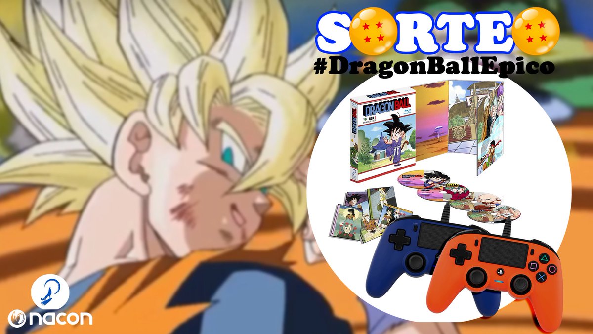 ¡S🟠RTEAZ🟠!

🔹Sigue a <a href="/NacongamingES/">Nacon España 🎮</a> y a <a href="/SelectaVision/">SelectaVisión</a>
🔸Haz RT
🔹Tuitea con #DragonBallEpico una imagen, vídeo, GIF, dibujo... de tu momento favorito de la saga.

¡Gana un pack de mandos NACON Compact + Bluray de Dragon Ball!